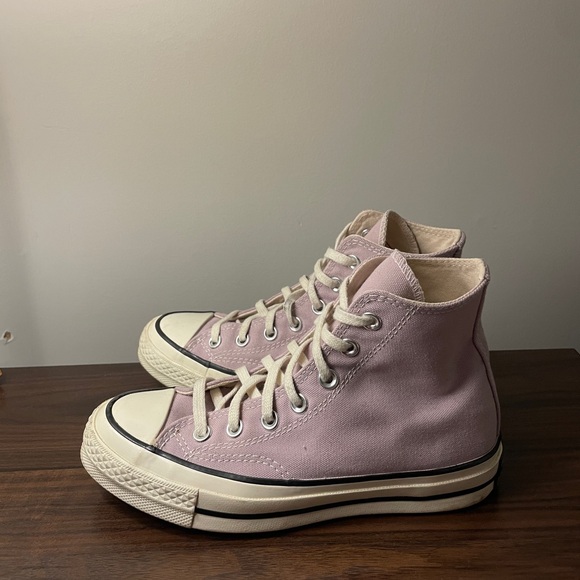 Converse Women's Lavender High-Top Sneakers - Picture 2 of 6